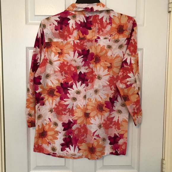 Spring Floral Button Down - Picture 3 of 5